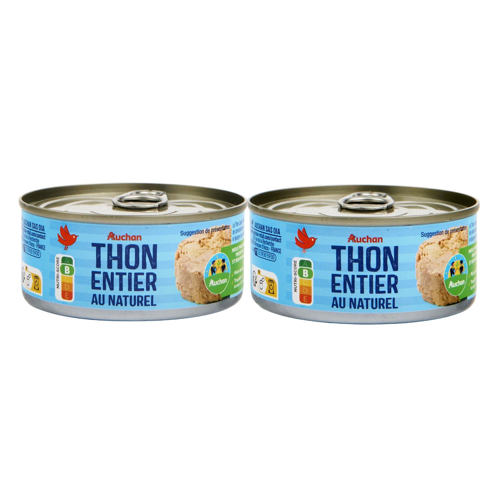 Voir la diapositive 3 : AUCHAN CULTIVONS LE BON thon listao au naturel 2x112g
