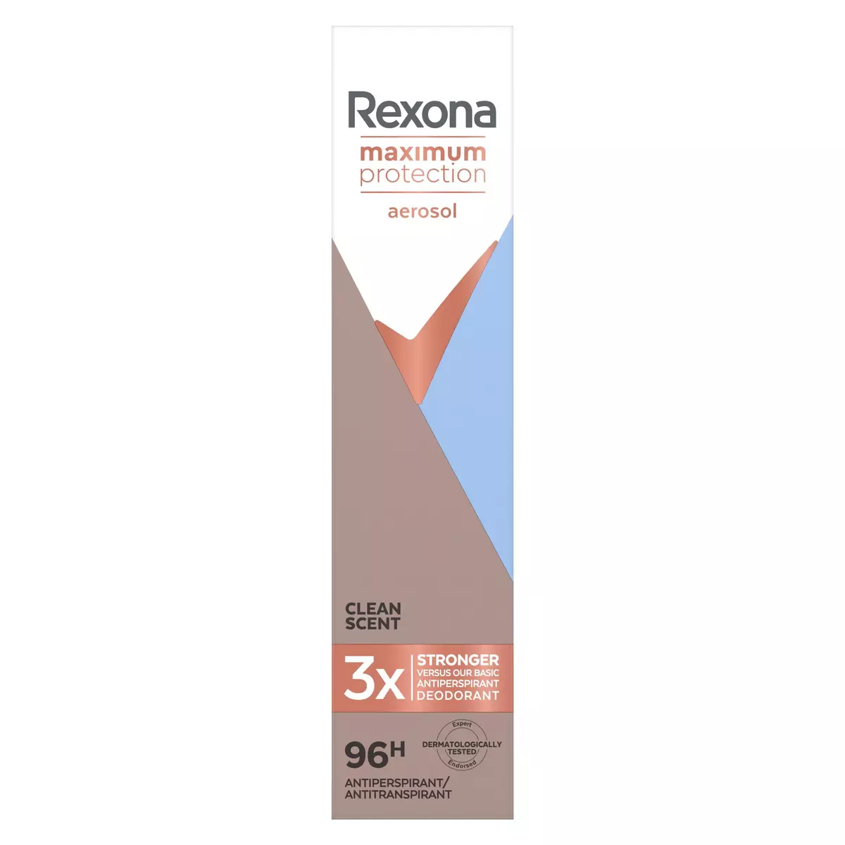 REXONA Déodorant spray 96h clean scent anti-transpirant 100ml