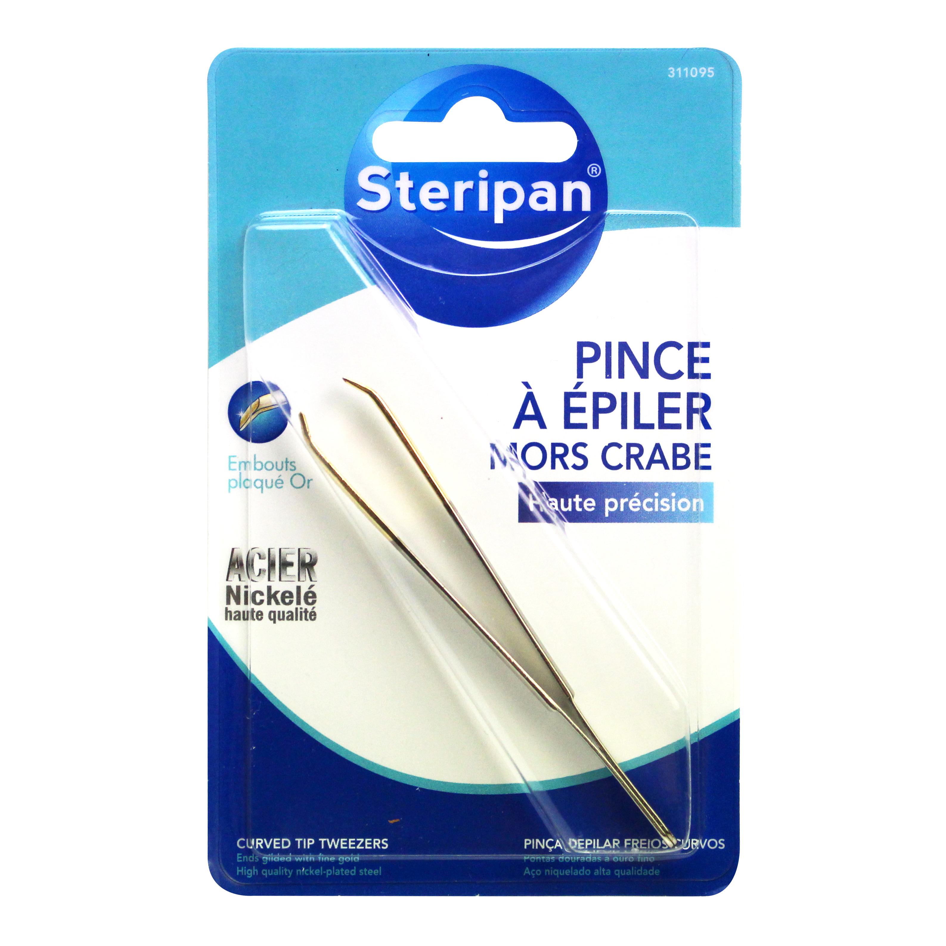 STERIPAN Pince à épiler mors crabe haute précision 1 pince