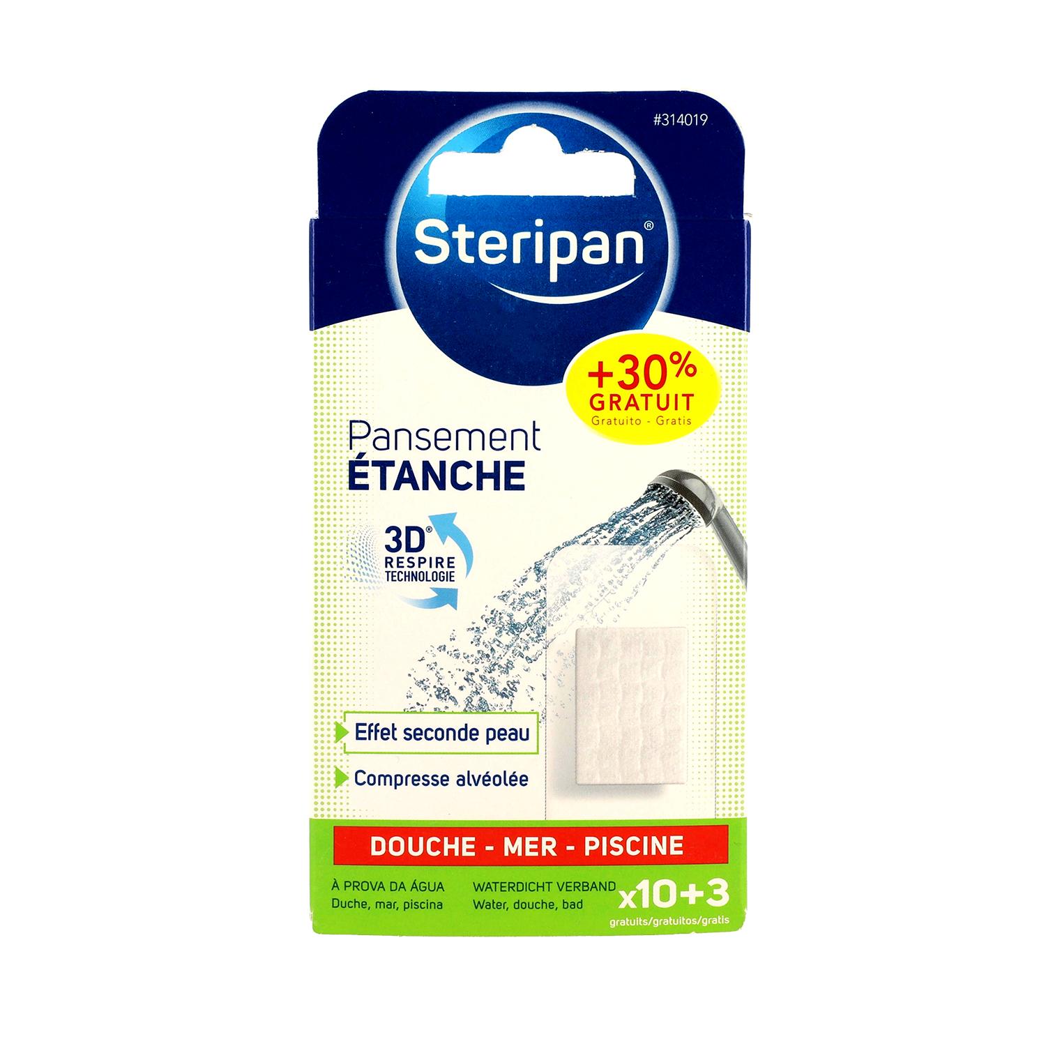 STERIPAN Pansement étanche effet seconde peau 10+3 pansements offerts