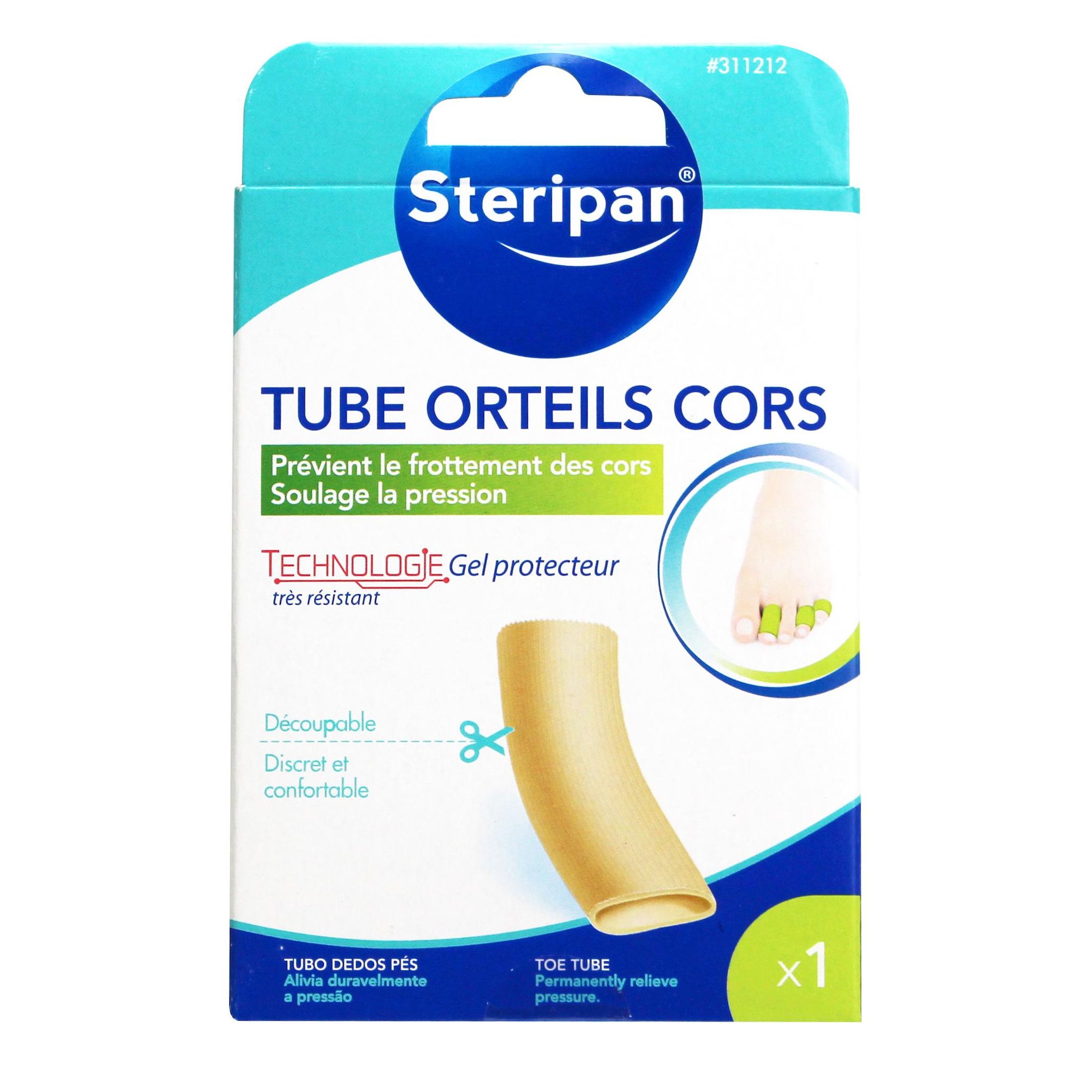 STERIPAN Tube orteils corps avec gel protecteur 1 tube