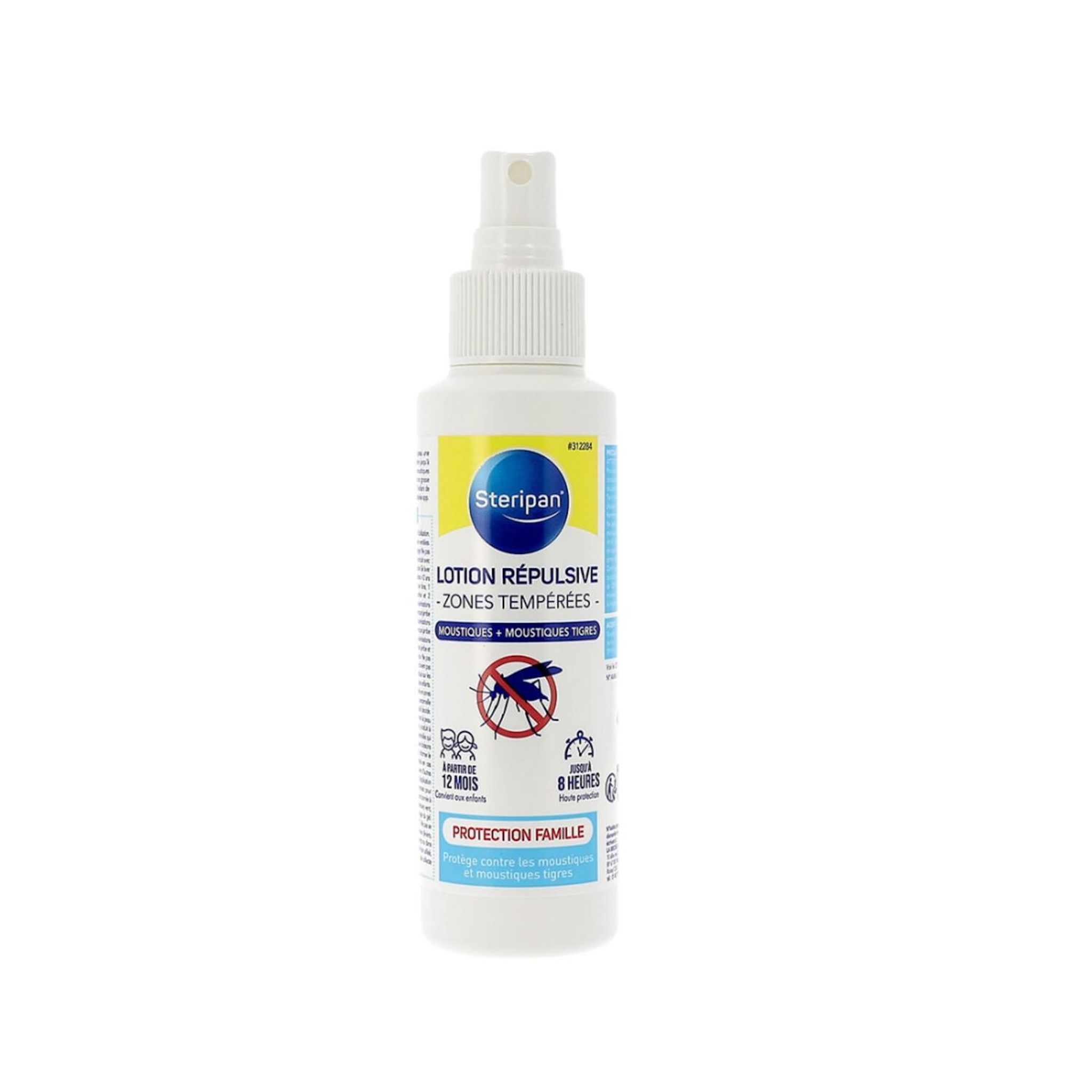 STERIPAN Lotion répulsive zones tempérées moustiques moustiques tigres 100ml