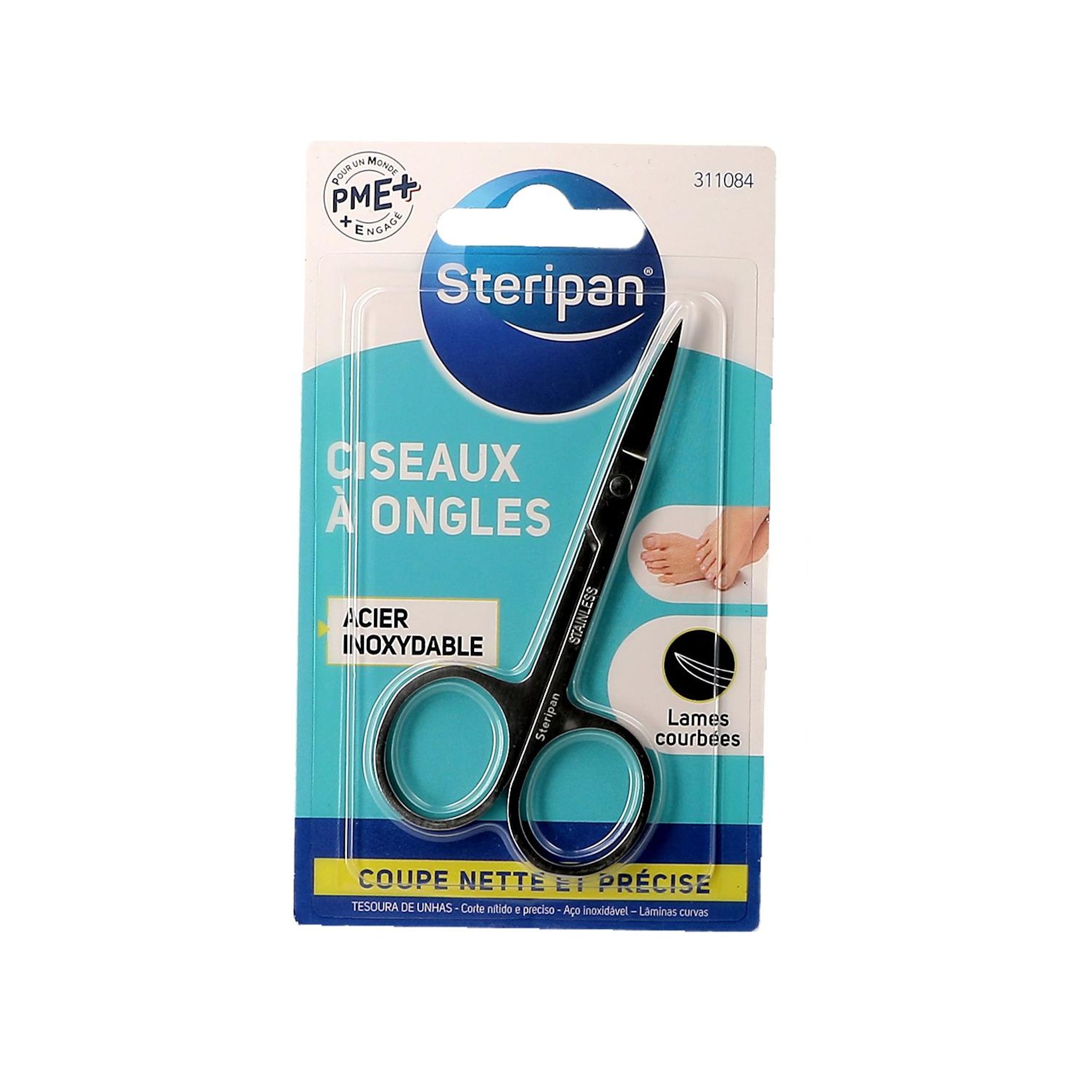 STERIPAN Ciseaux à ongles en acier inoxydable 1 paire de ciseaux