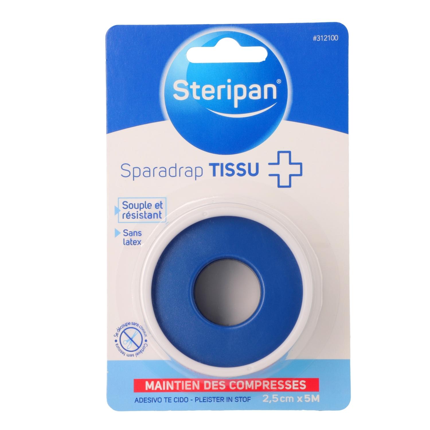 STERIPAN Sparadrap tissu souple et résistant 5m