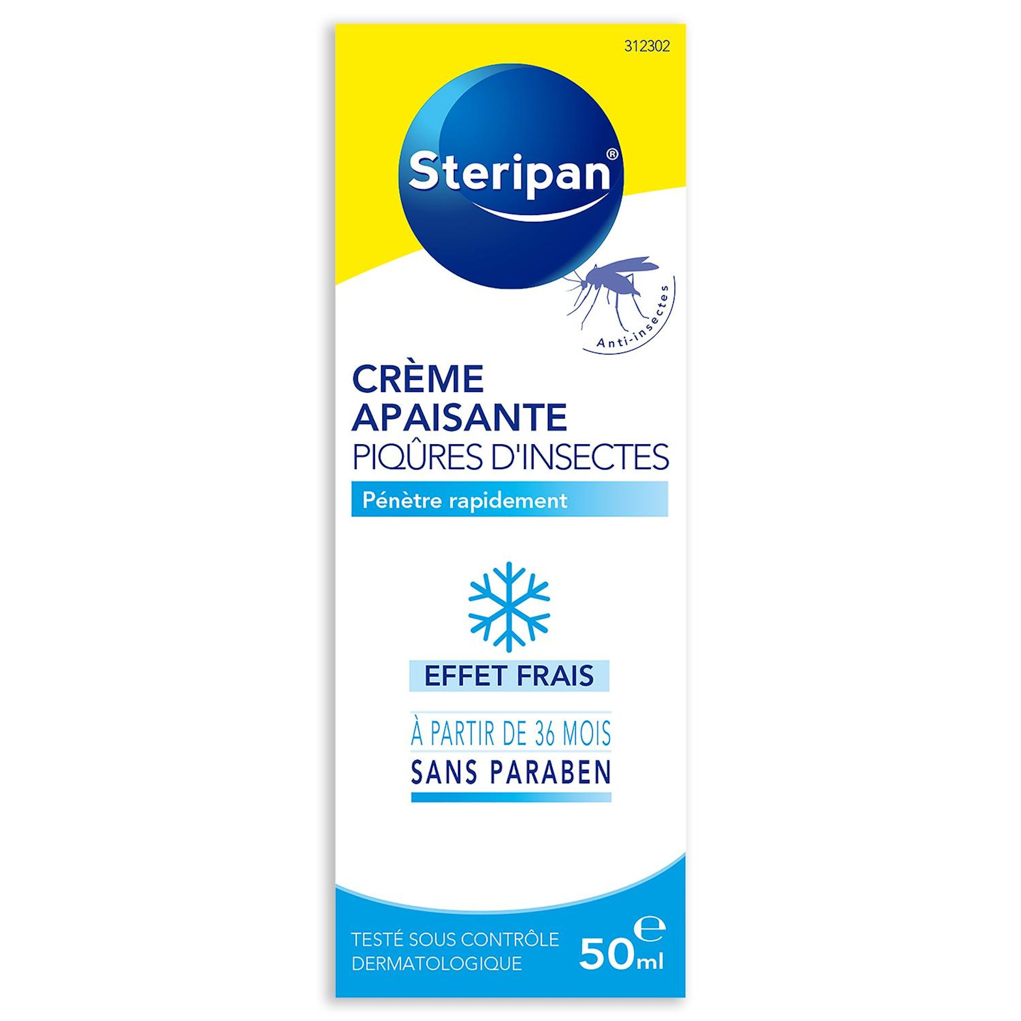 STERIPAN Crème apaisante piqûres d'insectes effet frais 50ml