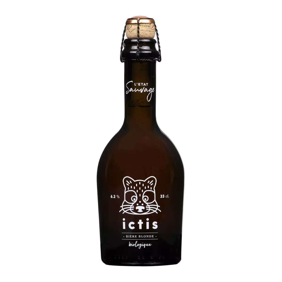 L'ETAT SAUVAGE Bière blonde bio ictis 6.2% bouteille 33cl