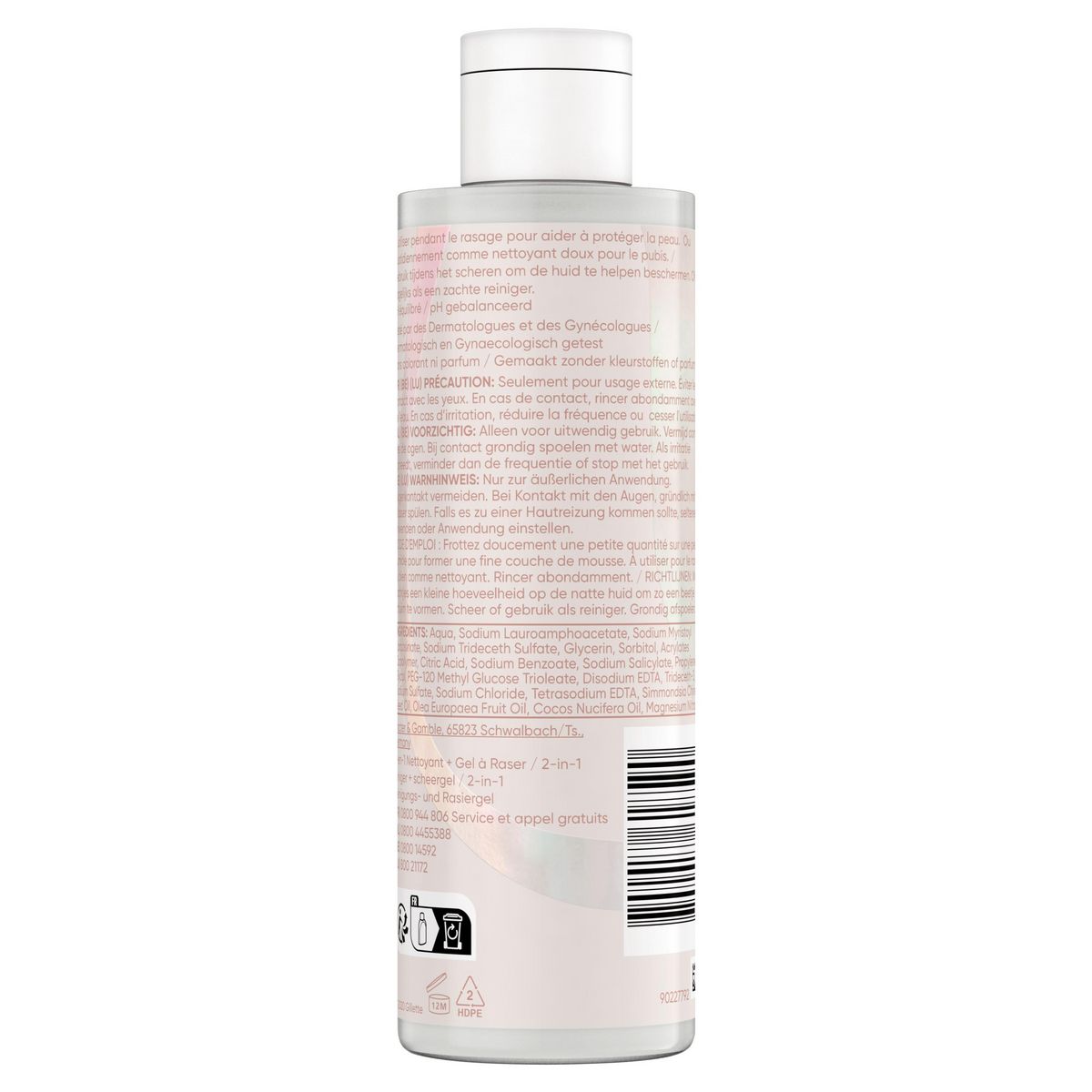 VENUS Satin Care gel à raser et nettoyant 2 en 1 190ml