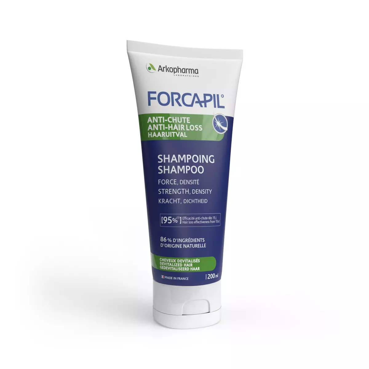ARKOPHARMA Forcapil shampooing anti-chute pour cheveux devitalisés 200ml
