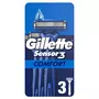 GILLETTE Rasoir jetable sensor3 comfort 3 rasoirs
