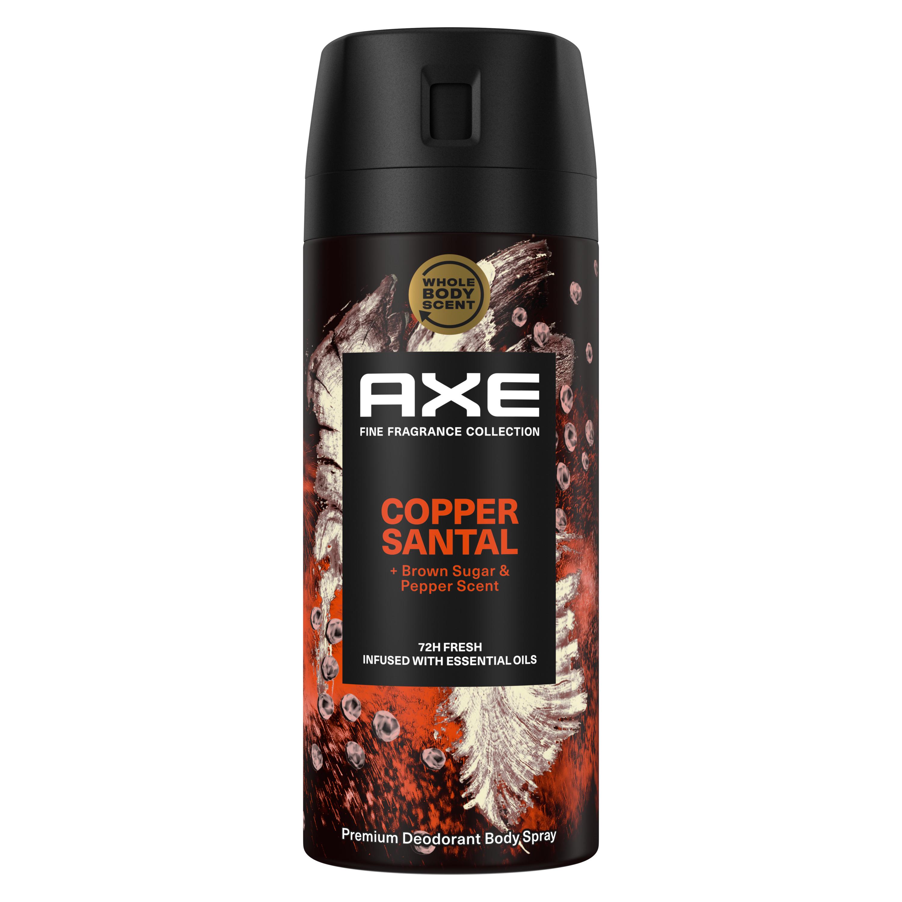 Voir la diapositive 2 : AXE Déodorant spray Copper Santal 72h 150ml