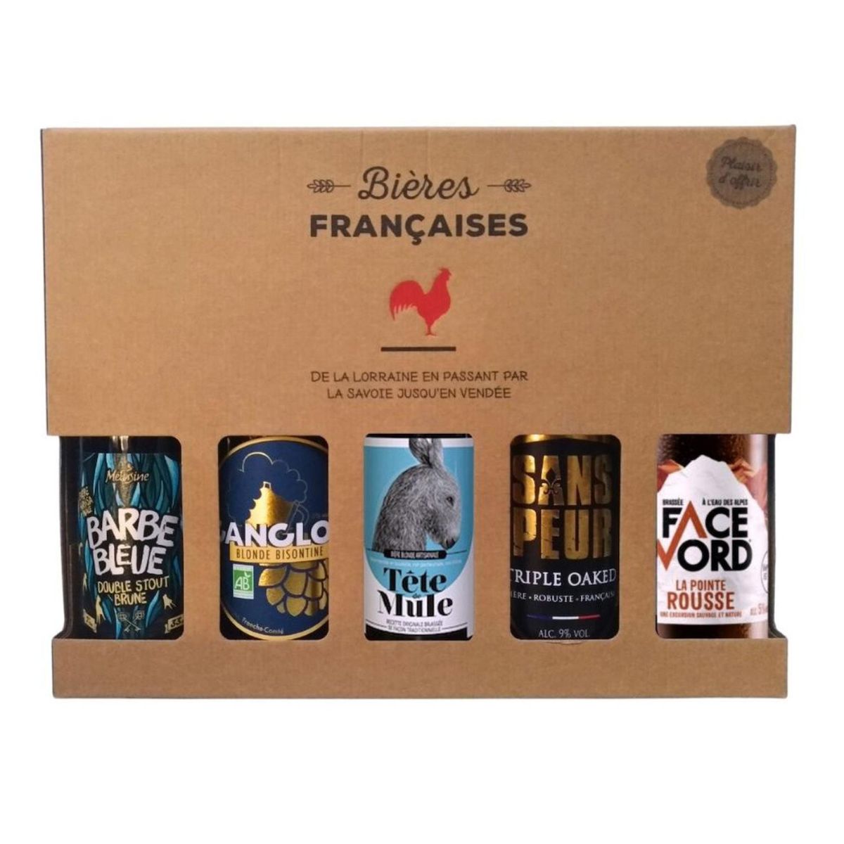Coffret De Bi res Fran aises Bouteilles 5x33cl Pas Cher Auchan fr