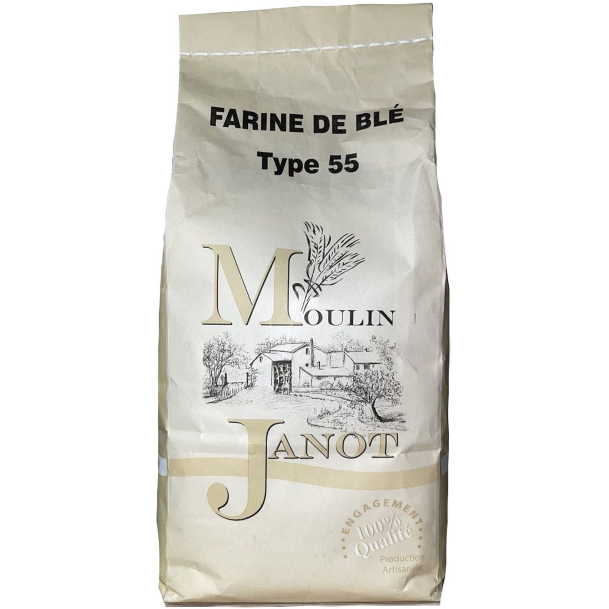 MOULIN JANOT Farine de blé T55 1kg