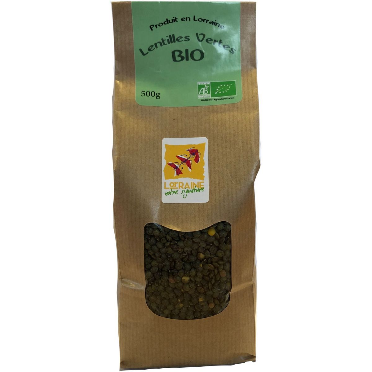 LES SAVEURS DU COLOMBIER Lentilles vertes bio 500g