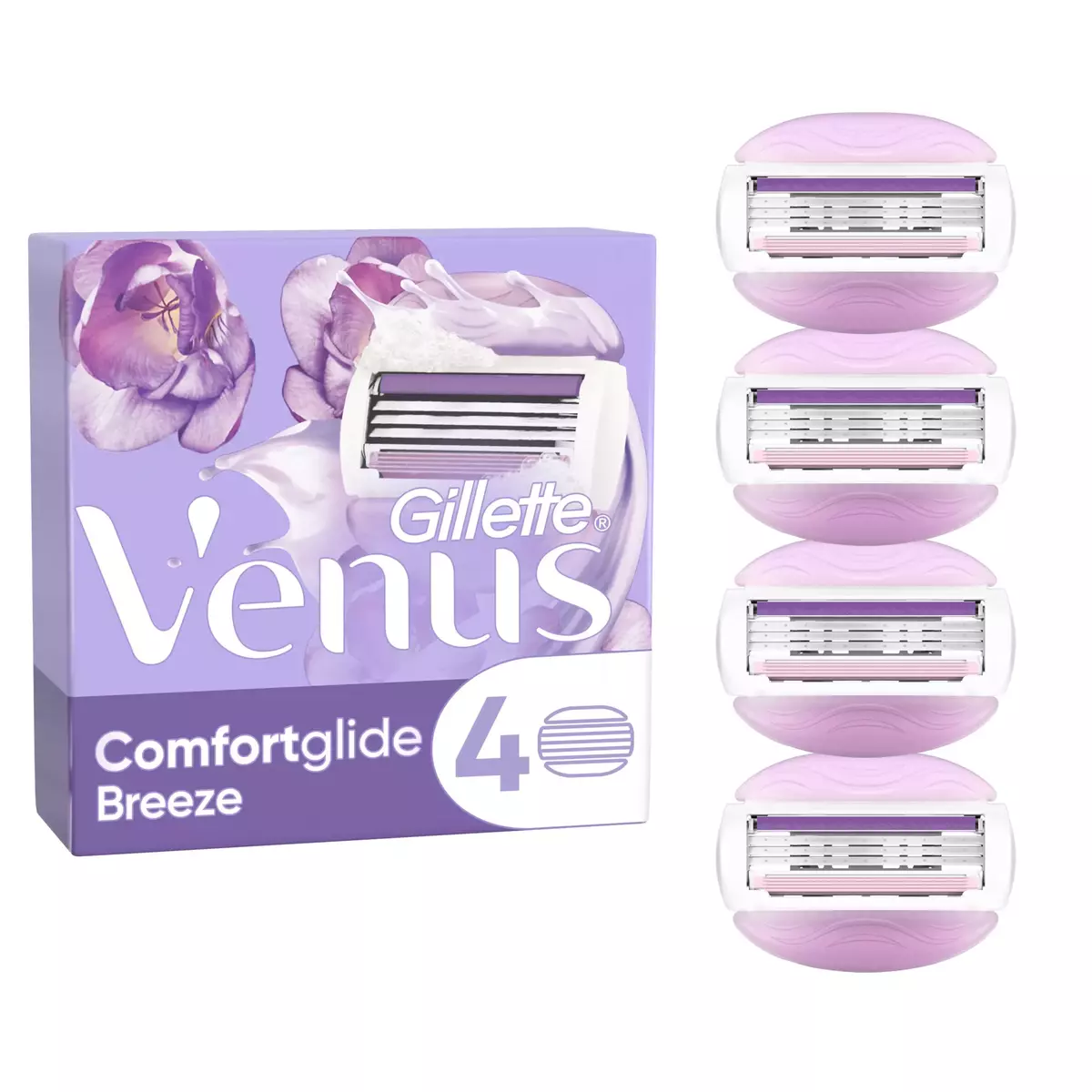 VENUS Comfort Glide Breeze Recharge lames de rasoir 3 lames 4 recharges
