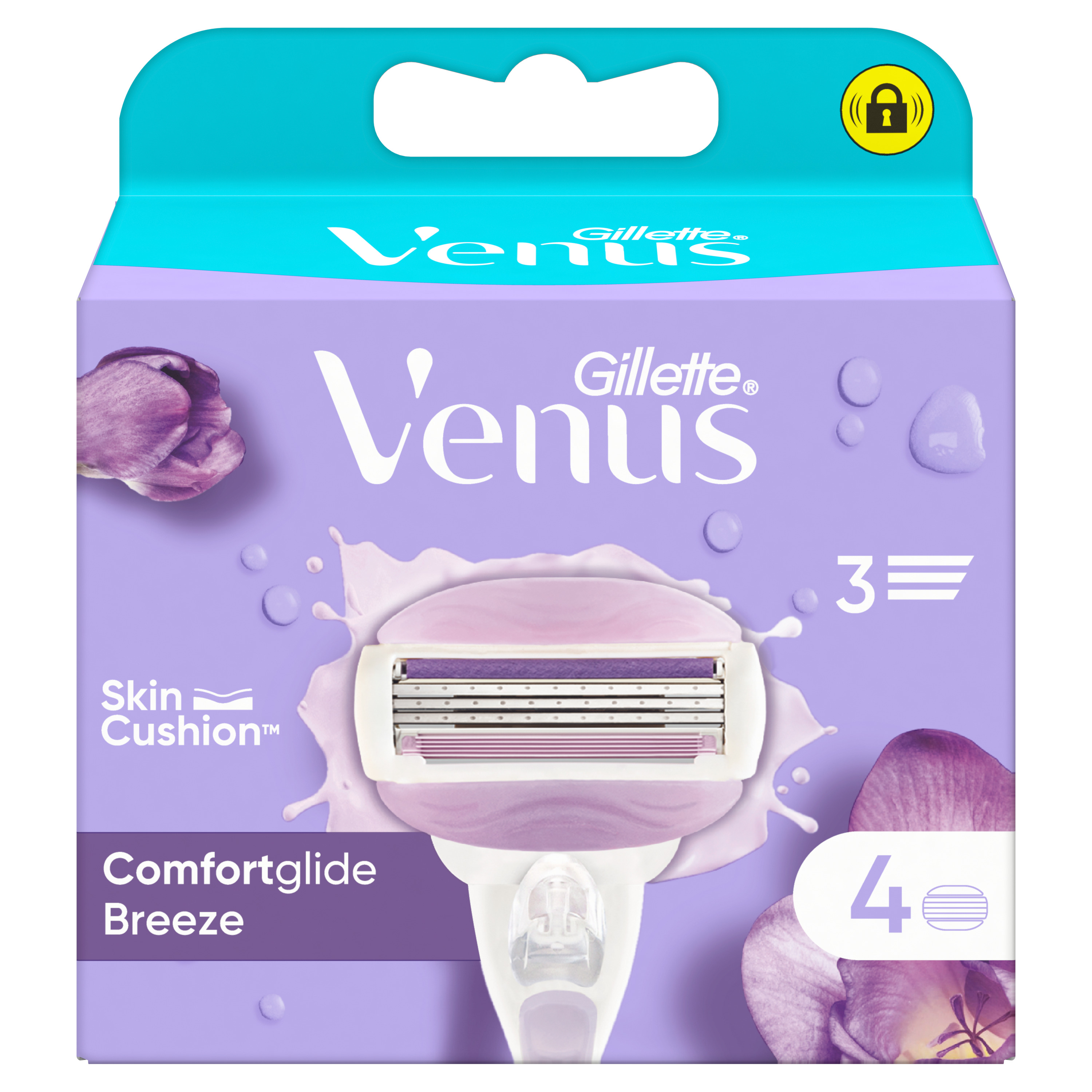 Voir la diapositive 2 : VENUS Comfort Glide Breeze Recharge lames de rasoir 3 lames 4 recharges