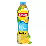 LIPTON Boisson Ice Tea à base de the vert saveur citron sans sucres 1.25l