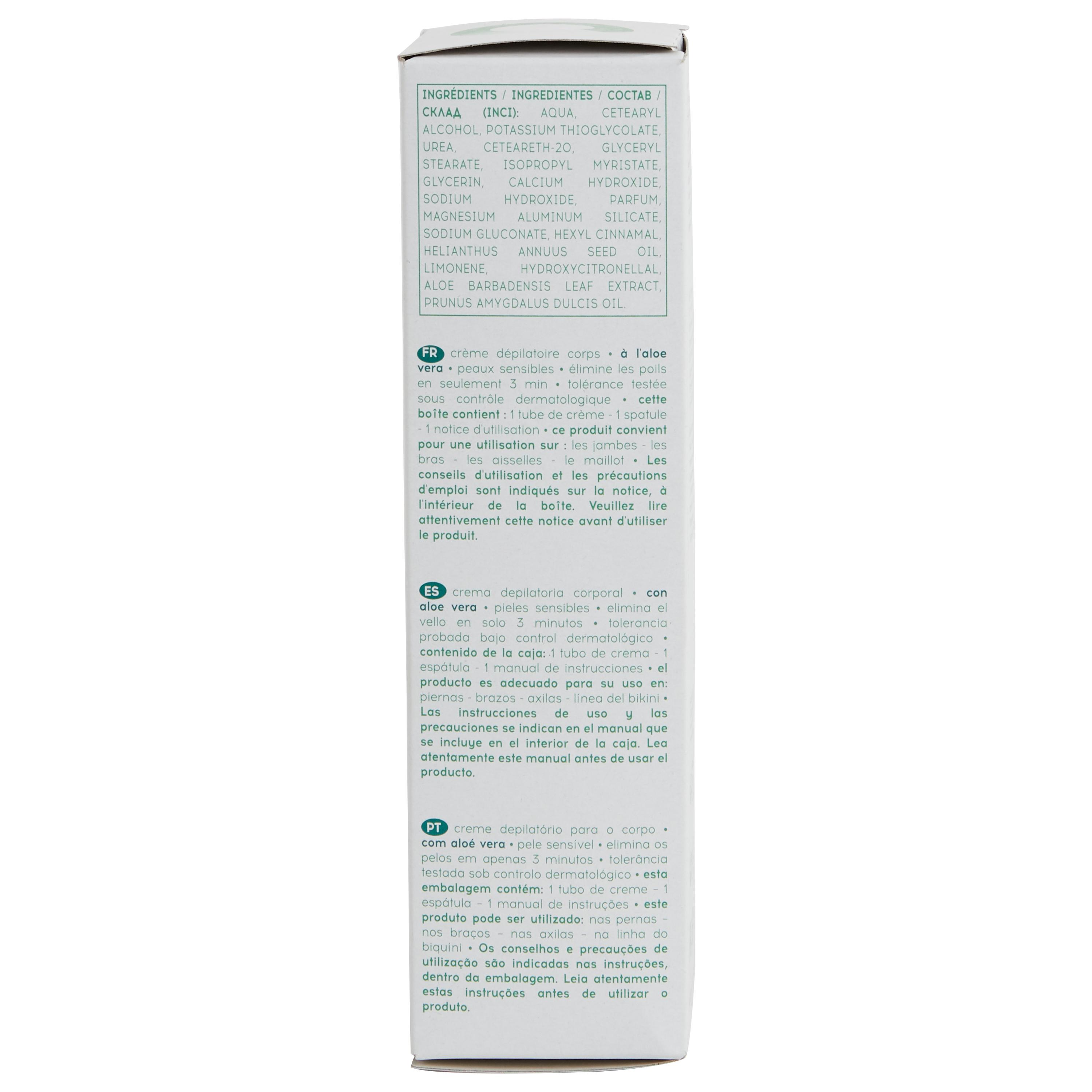 Voir la diapositive 5 : COSMIA Crème dépilatoire peaux sensibles à l'aloe vera 200ml