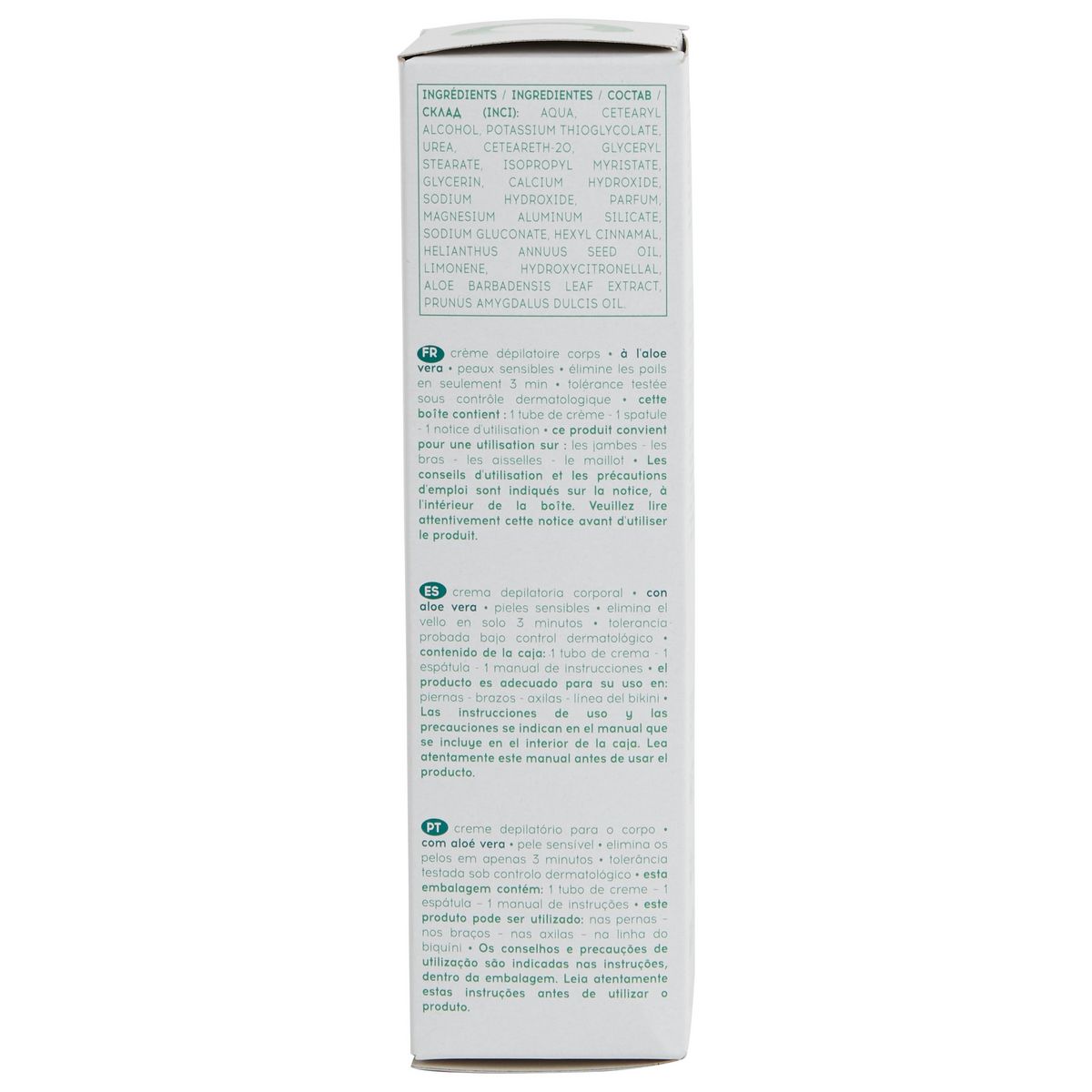 COSMIA Crème dépilatoire peaux sensibles à l'aloe vera 200ml