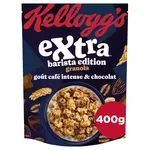 KELLOGG'S Céréales extra barista goût café intense et chocolat 400g