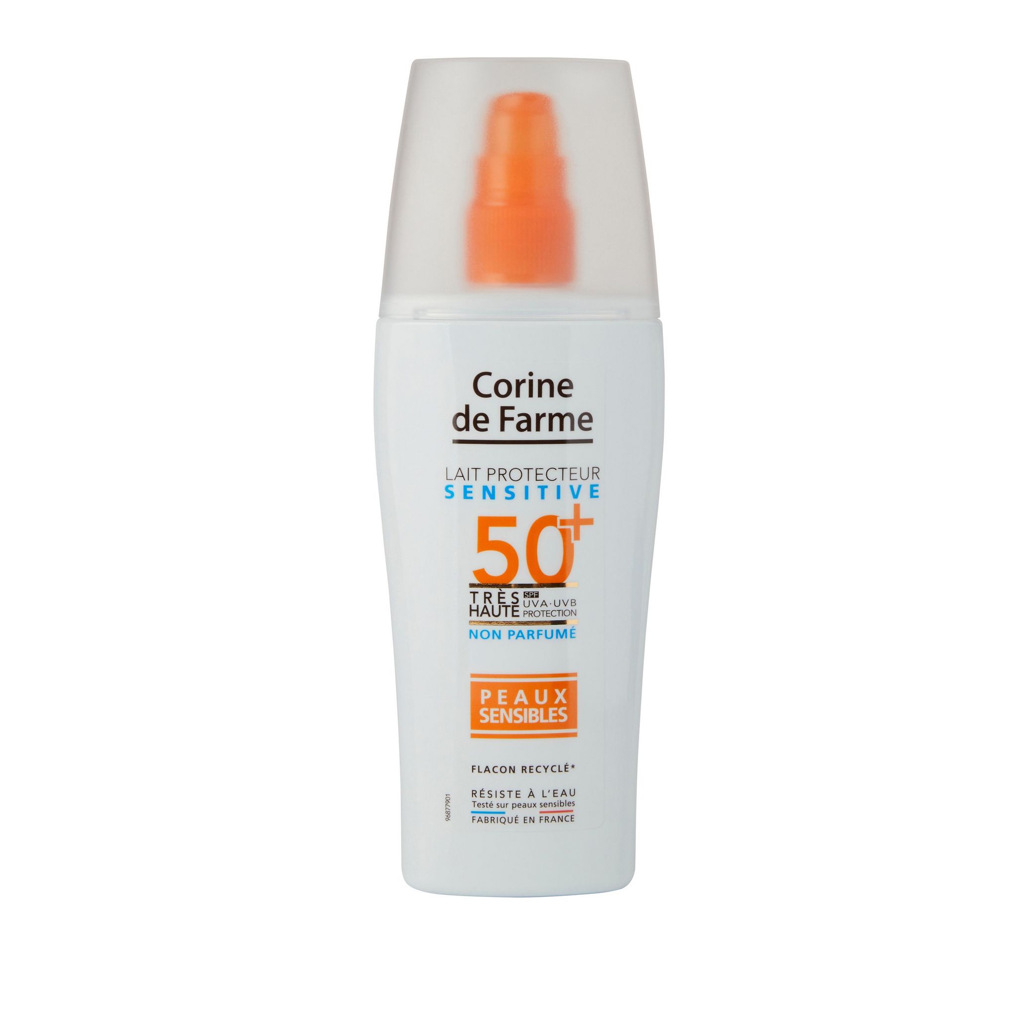 CORINE DE FARME Lait protecteur sensitive SPF50+ peaux sensibles 150ml