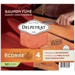 DELPEYRAT Saumon fumé d'Écosse 4 tranches 110g