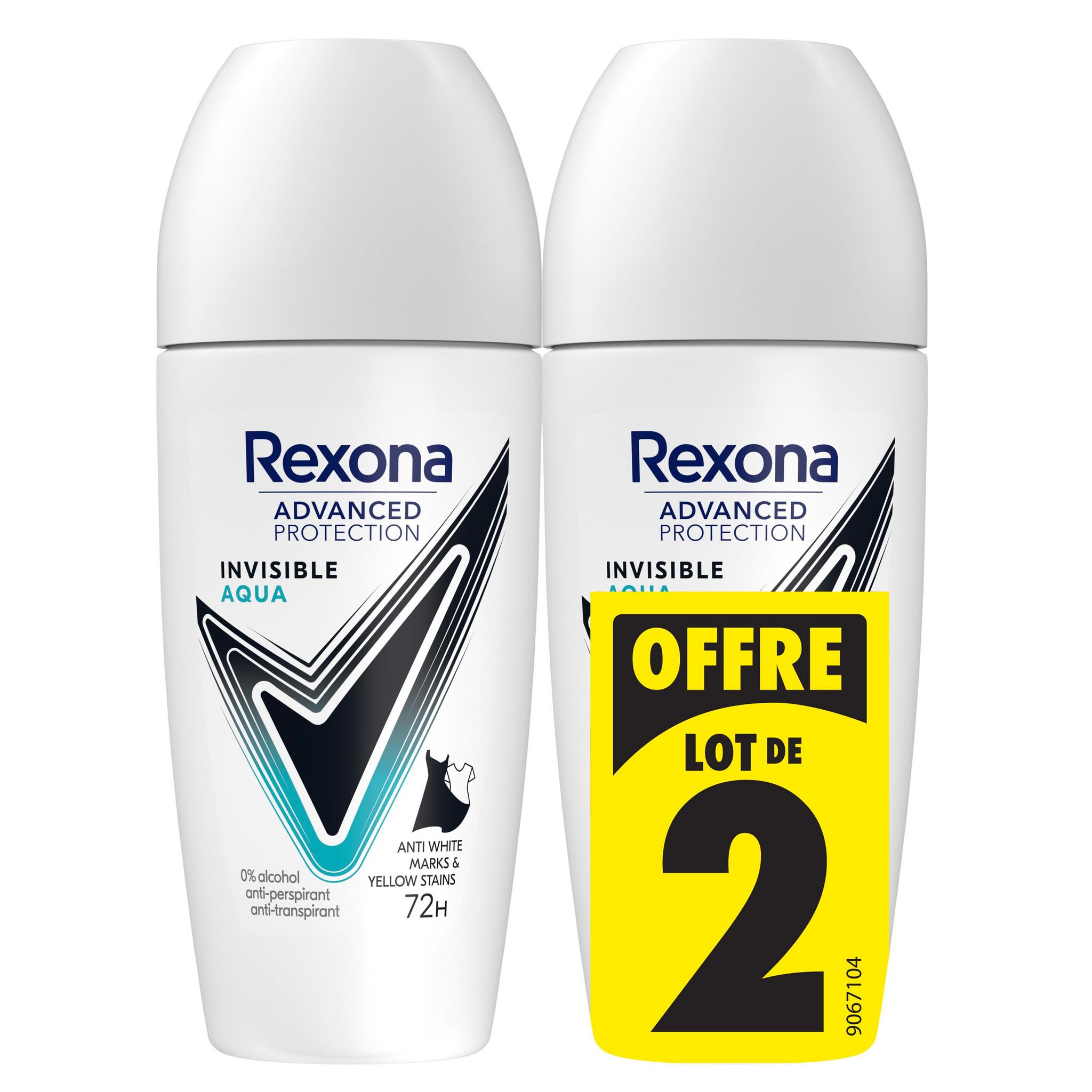 Rexona Advanced protection Déodorant bille 72h invisible aqua