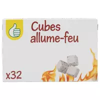 HARRIS Allume-feu en cubes sans odeur 80 cubes pas cher 