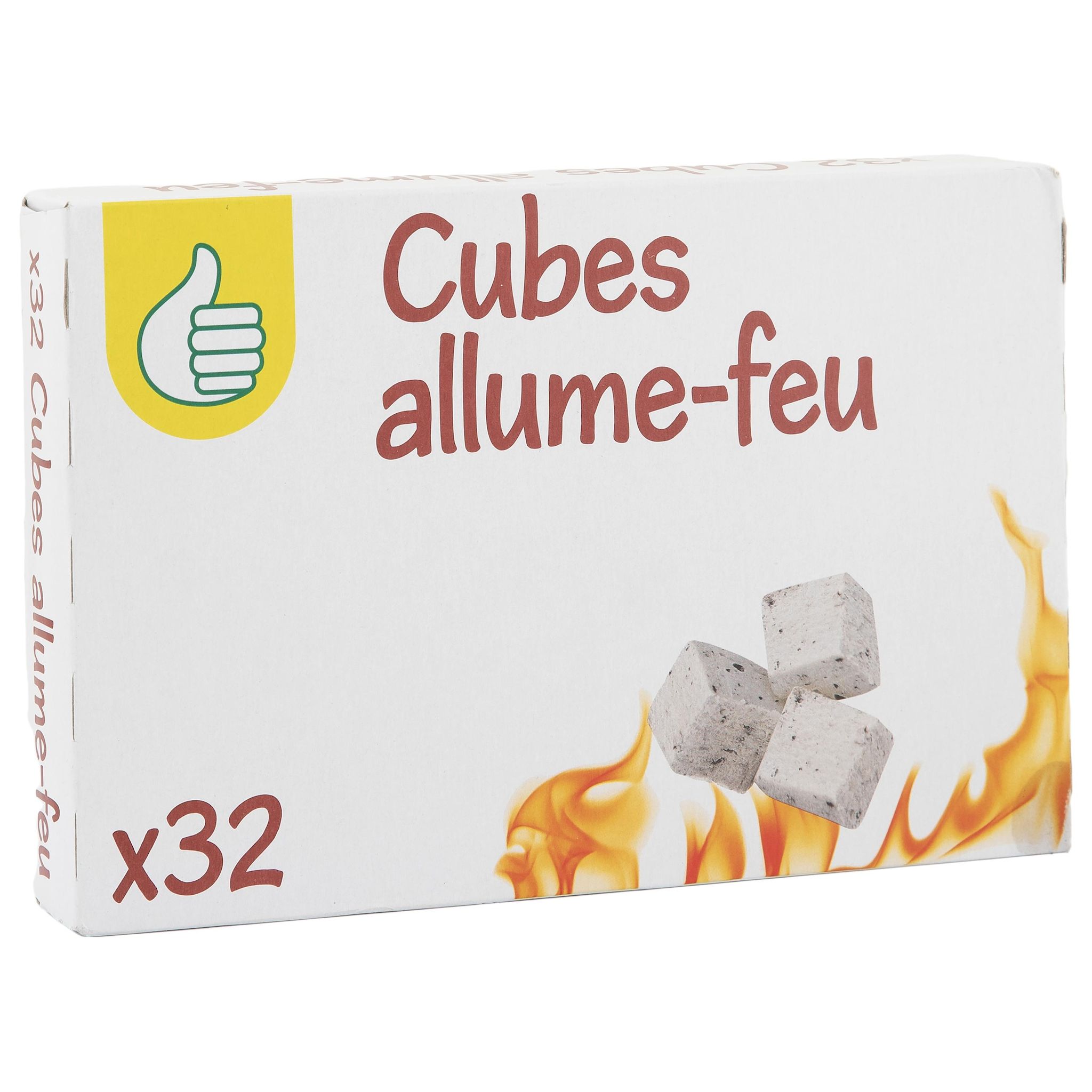 Voir la diapositive 2 : POUCE Allume-feux cubes 32 cubes