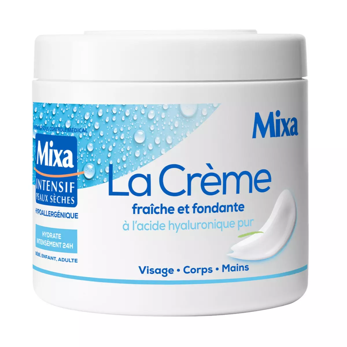 MIXA Crème fondante ultra fraiche à l'acide hyaluronique pur 400ml