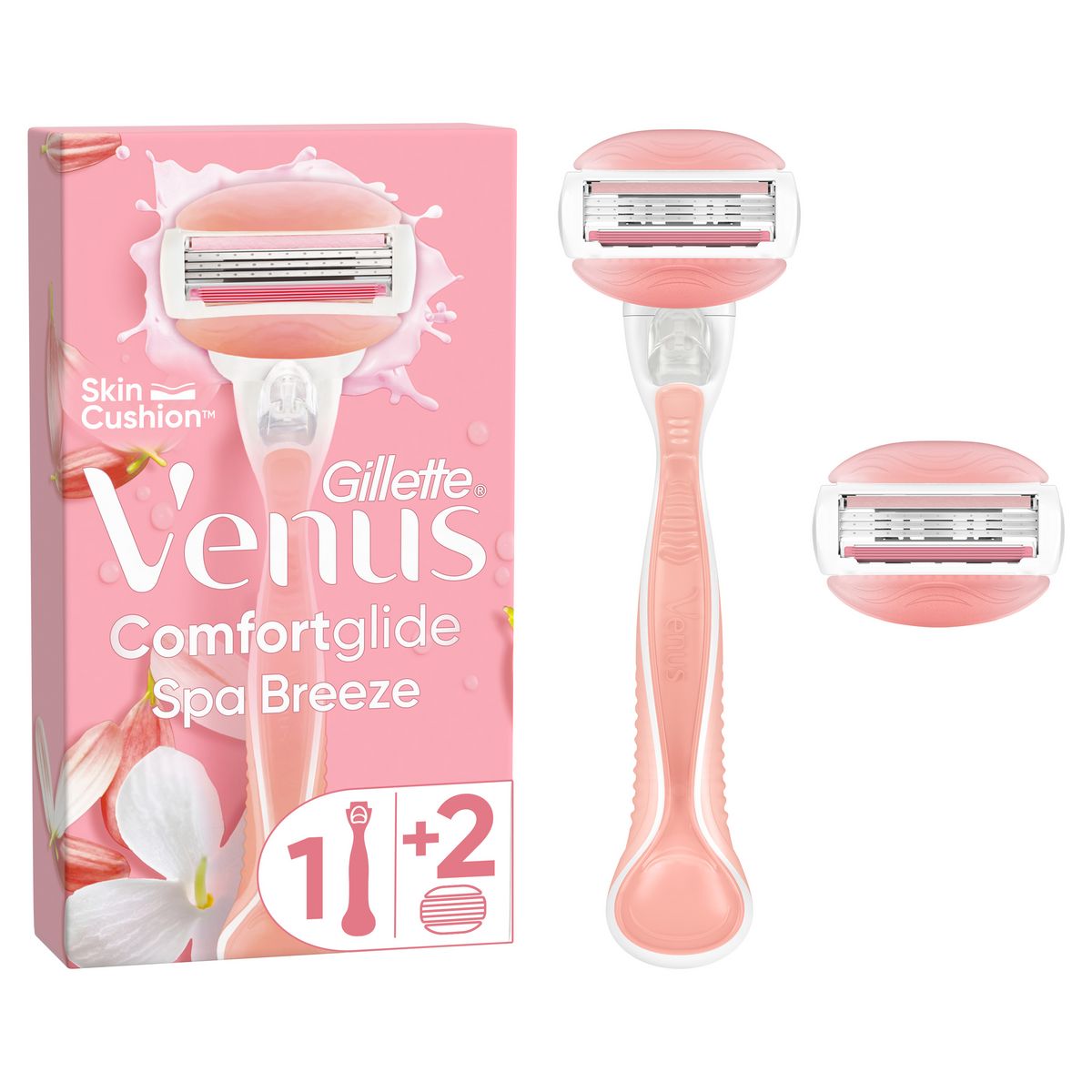 Pack Rasoir Gillette VENUS Comfortglide Spa Breeze + 2 Recharges De Lames – Neuf Sous Emballage