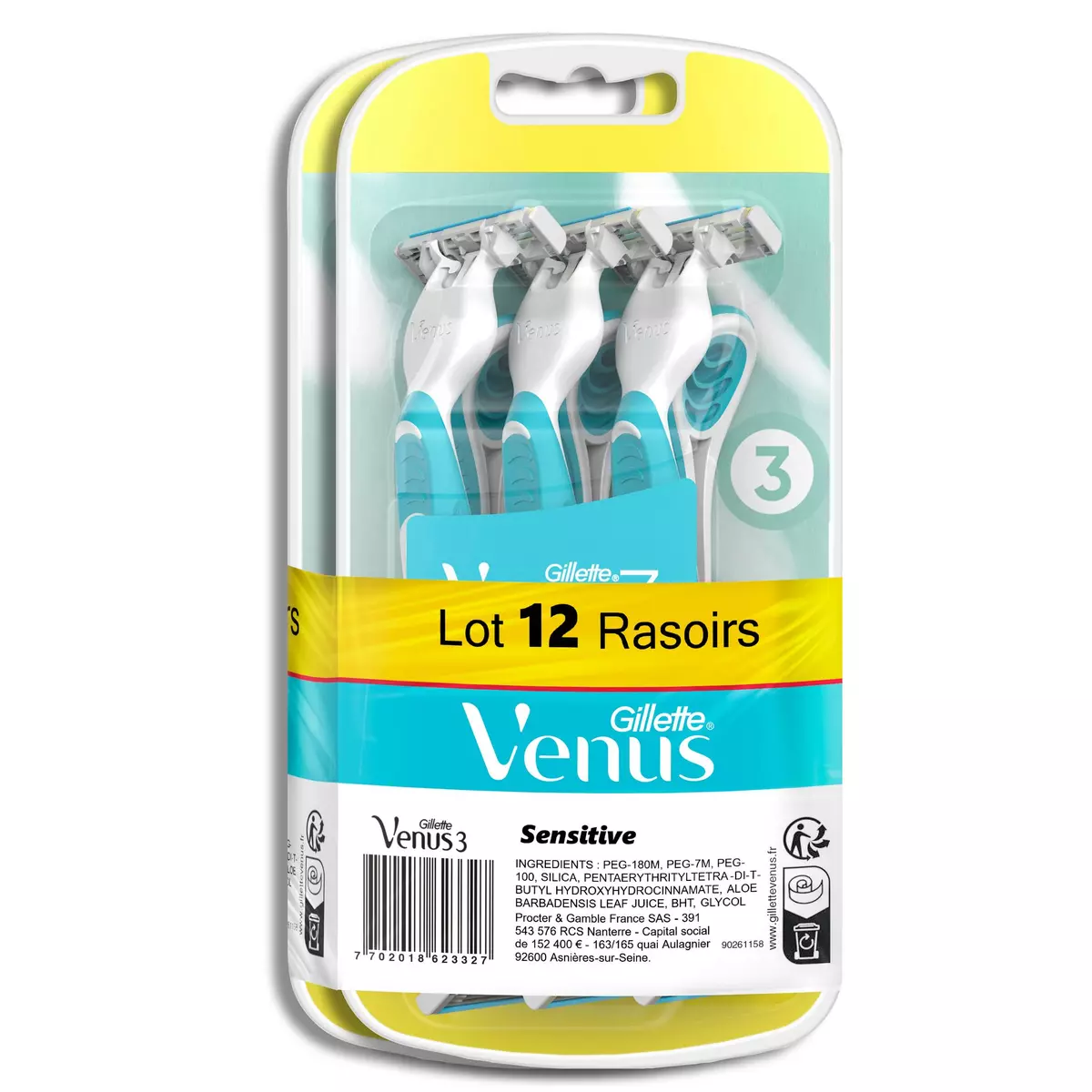 VENUS 3 Sensitive Rasoirs jetables 13 rasoirs