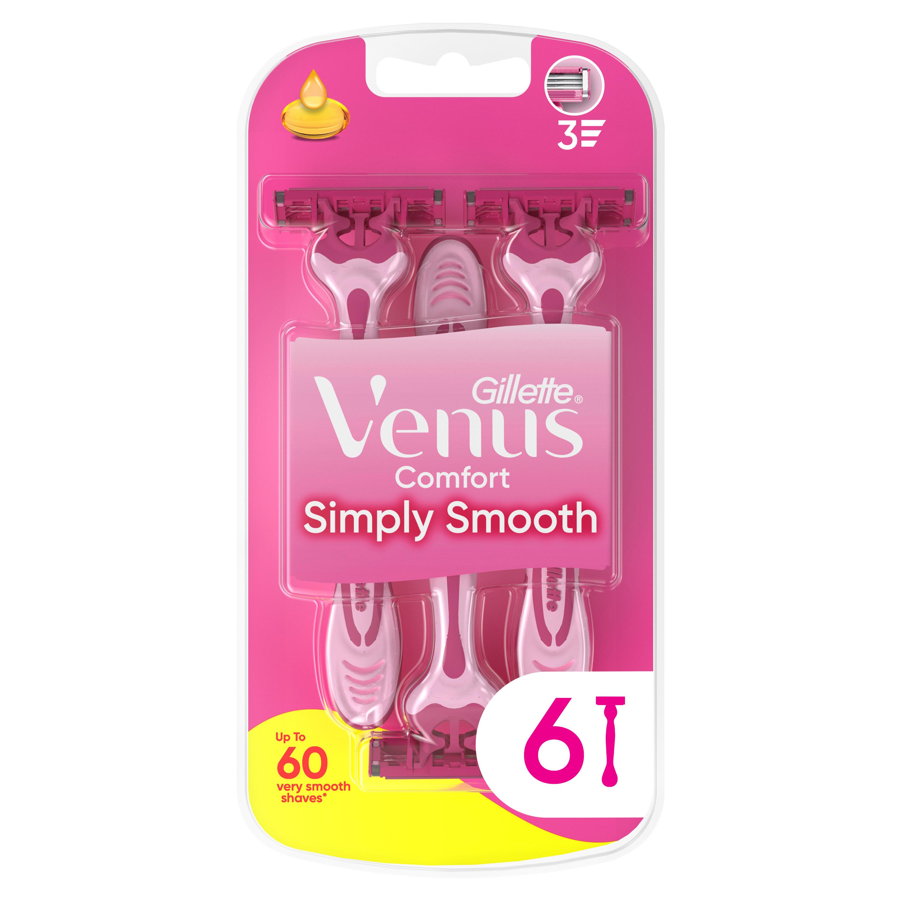 VENUS Comfort Rasoirs jetables simply smooth 6 rasoirs