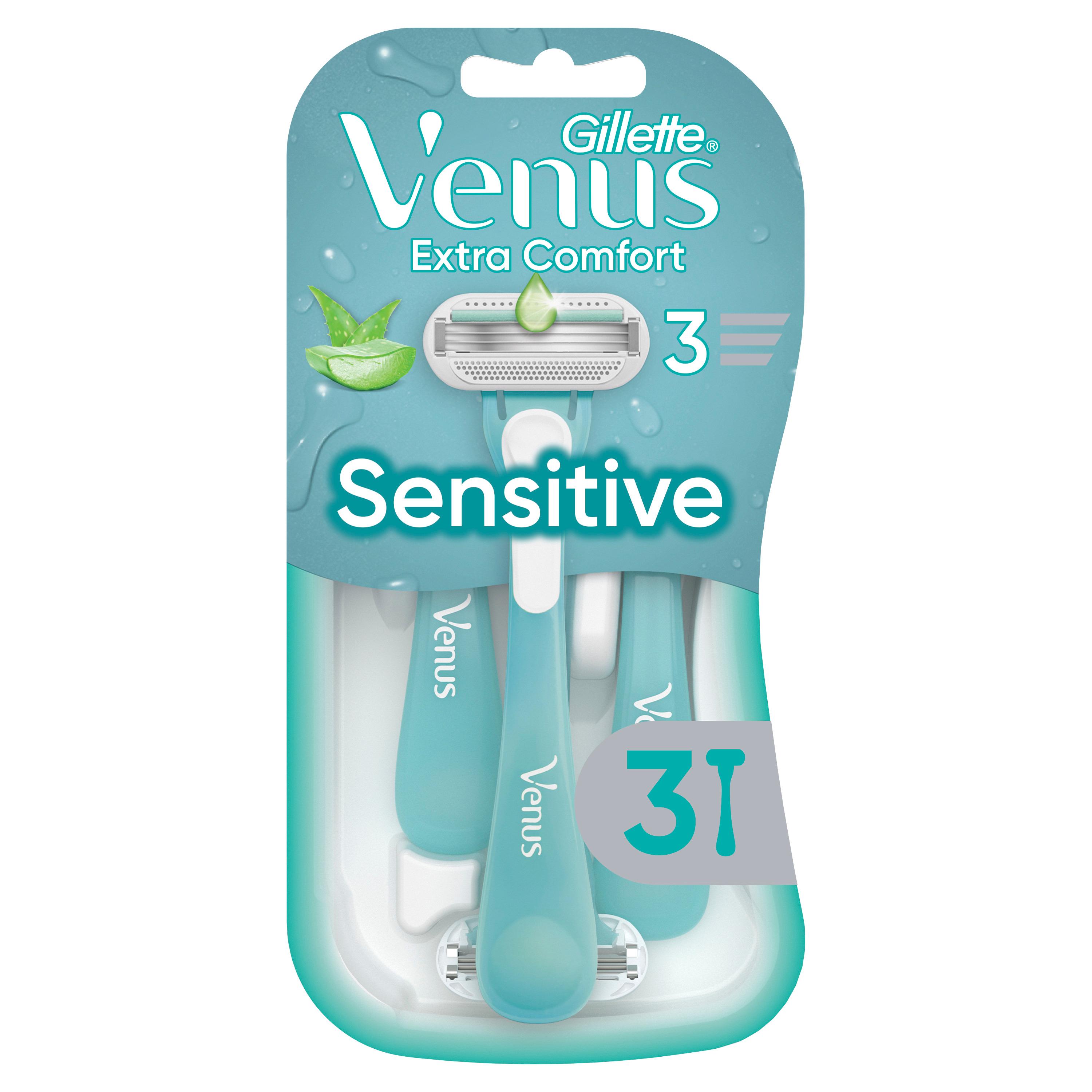 VENUS Extra comfort rasoirs jetables senstive 3 rasoirs