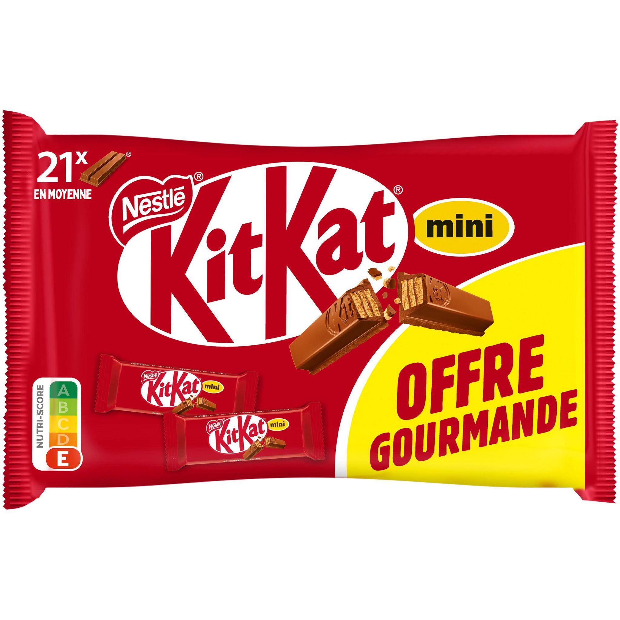 KIT KAT Mini barres chocolatées 21 barres 350g