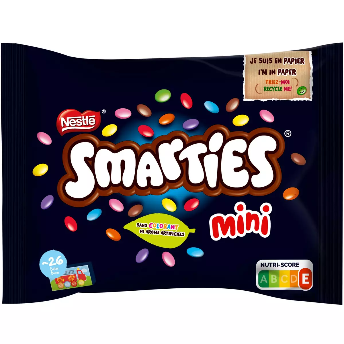 SMARTIES Mini bonbons chocolatés environ 26 boîtes 375g