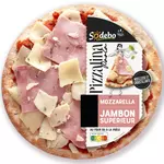SODEBO Pizzalina Paola Pizza à la mozzarella et jambon supérieur 265g