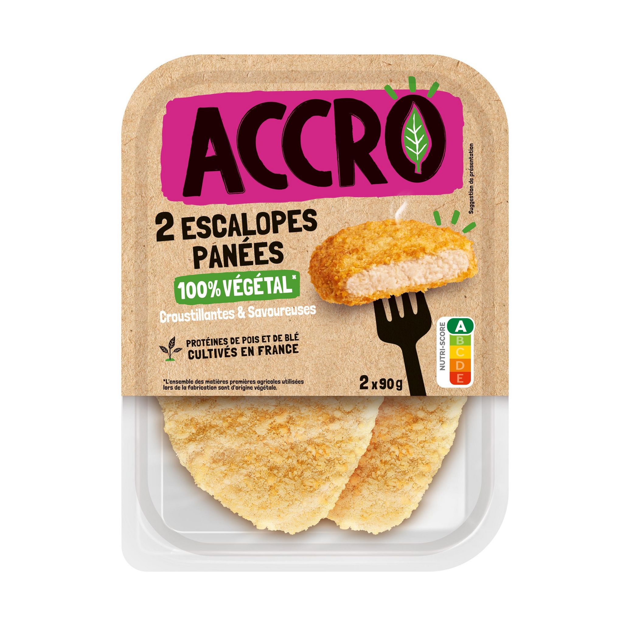 ACCRO Escalope panée 100% végétal 180g