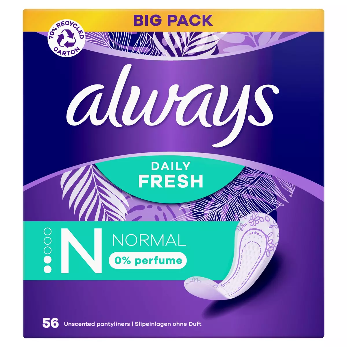ALWAYS Protège-slips daily fresh normal 56 protections