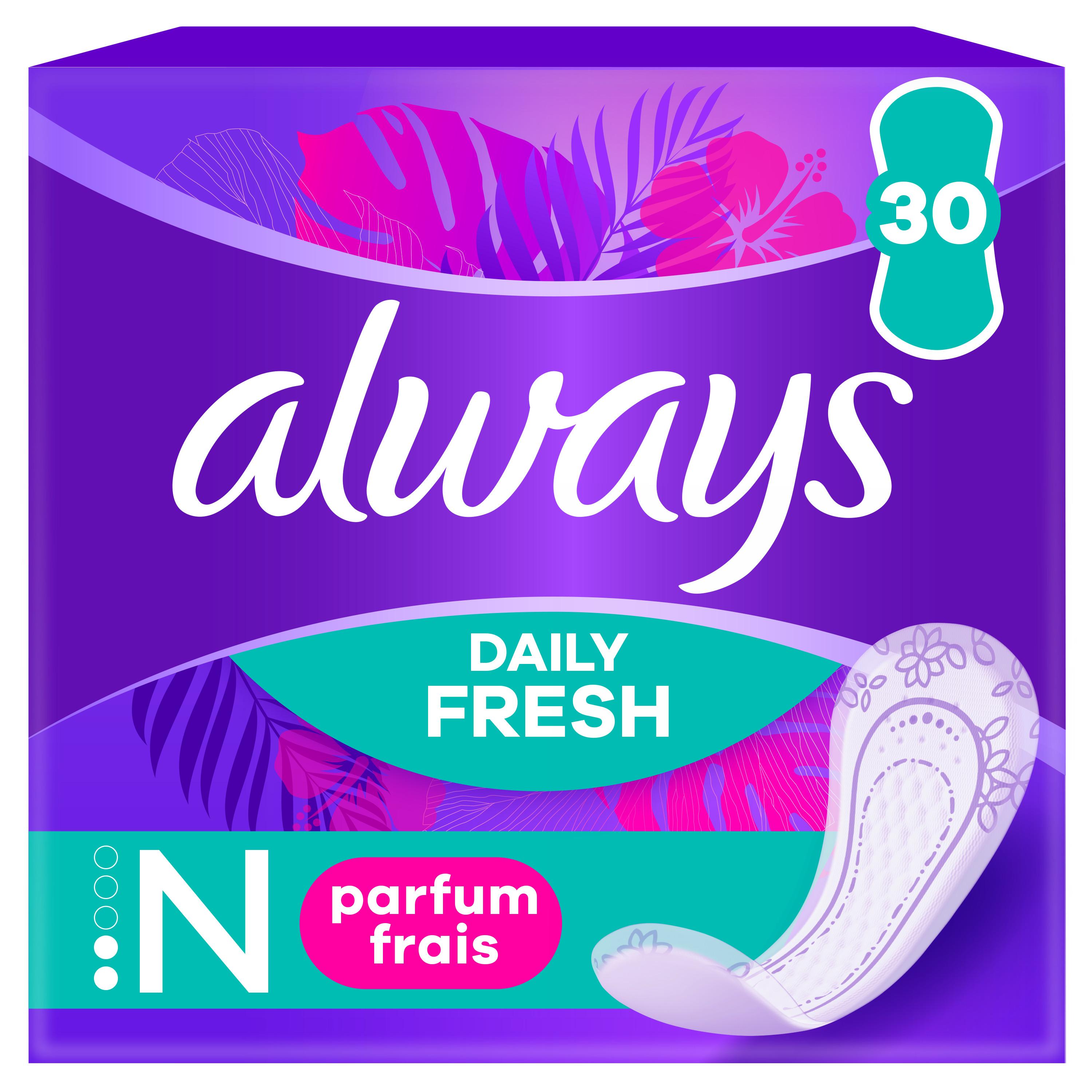 ALWAYS Daily fresh Protèges lingeries normal parfum frais 30 protèges lingeries