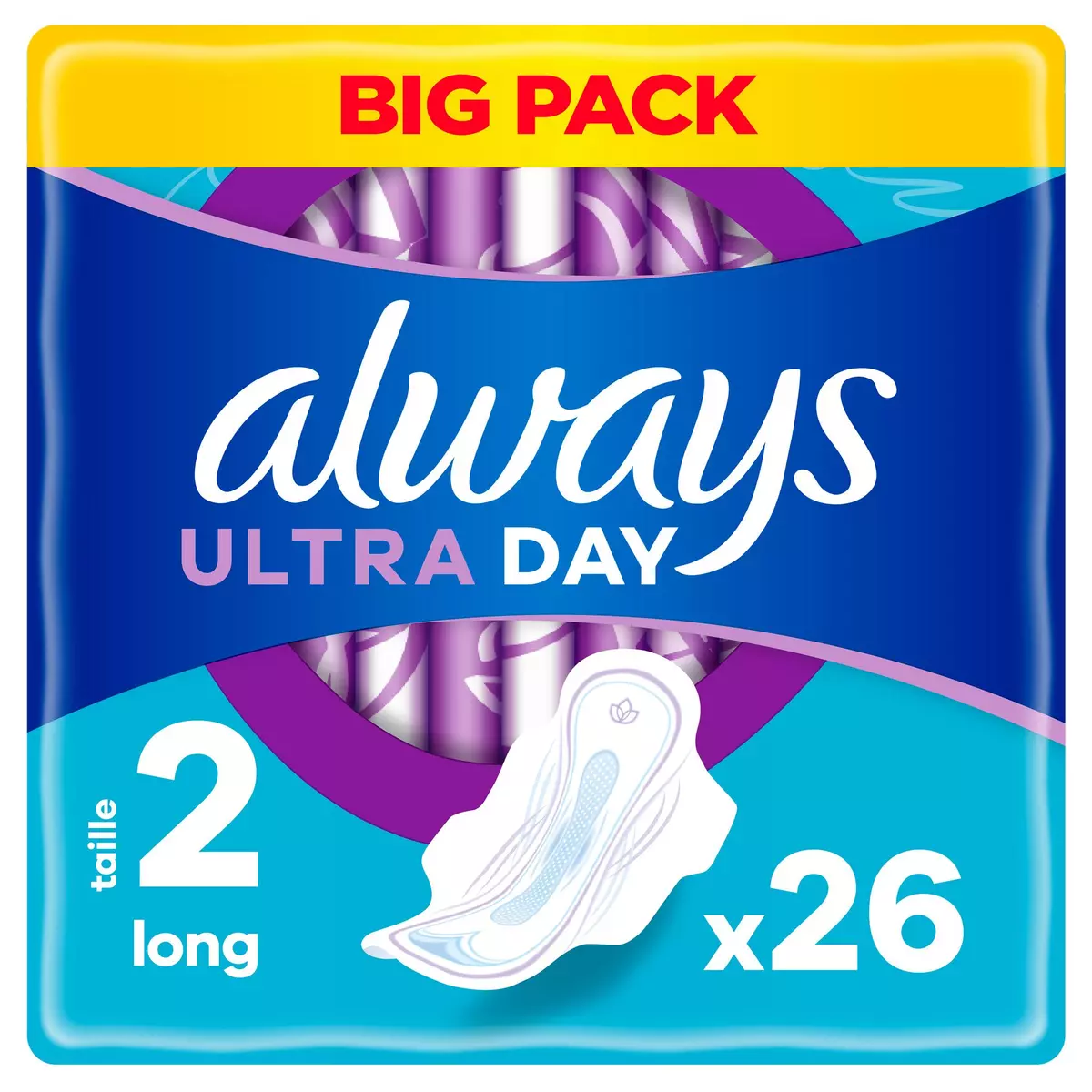 ALWAYS Ultra Day Serviettes hygiéniques avec ailettes 26 serviettes