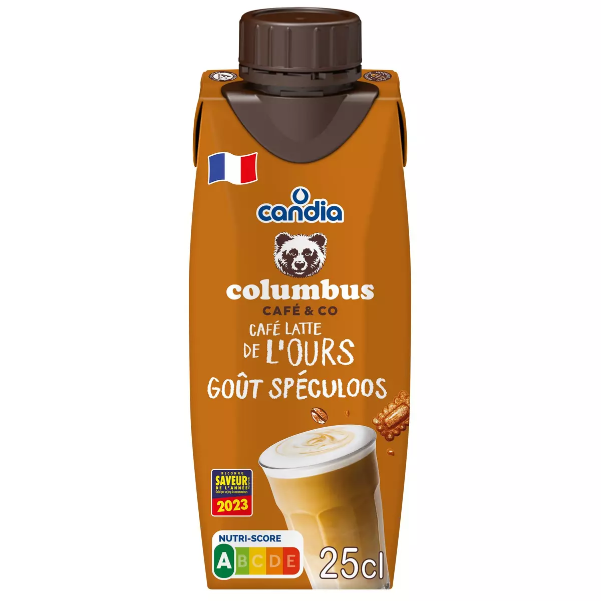 COLUMBUS Café latte de l'ours goût spéculoos 25cl