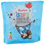 Voir la diapositive 2 : AUCHAN Œufs en chocolat fourrés au lait et éclats de noisettes environ 26 œufs 200g