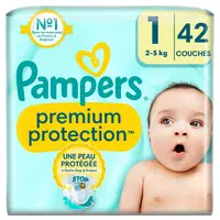 Pampers Premium Protection New Baby Taille 1 (Nouveau-Né) 2-5 kg, 96  Couches - Jumbo Pack - Couche bébé - à la Fnac