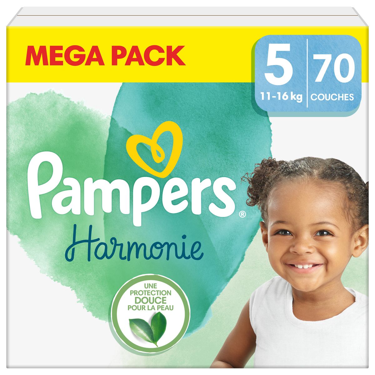 PAMPERS Harmonie couches taille 5 (11-16kg) 70 couches
