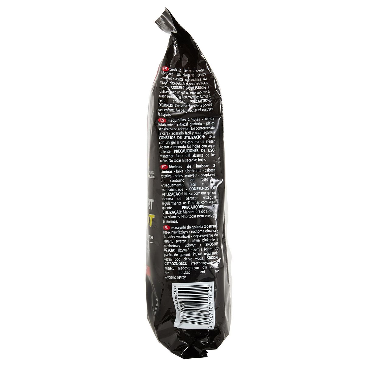 COSMIA MEN Confort pivot rasoirs jetables à tête pivotante pour peaux sensibles 10 rasoirs