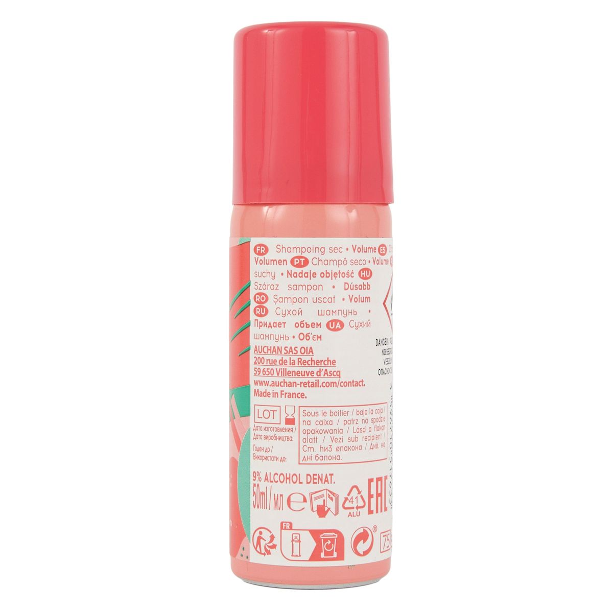 COSMIA Shampooing sec en spray volume tous types de cheveux 50ml