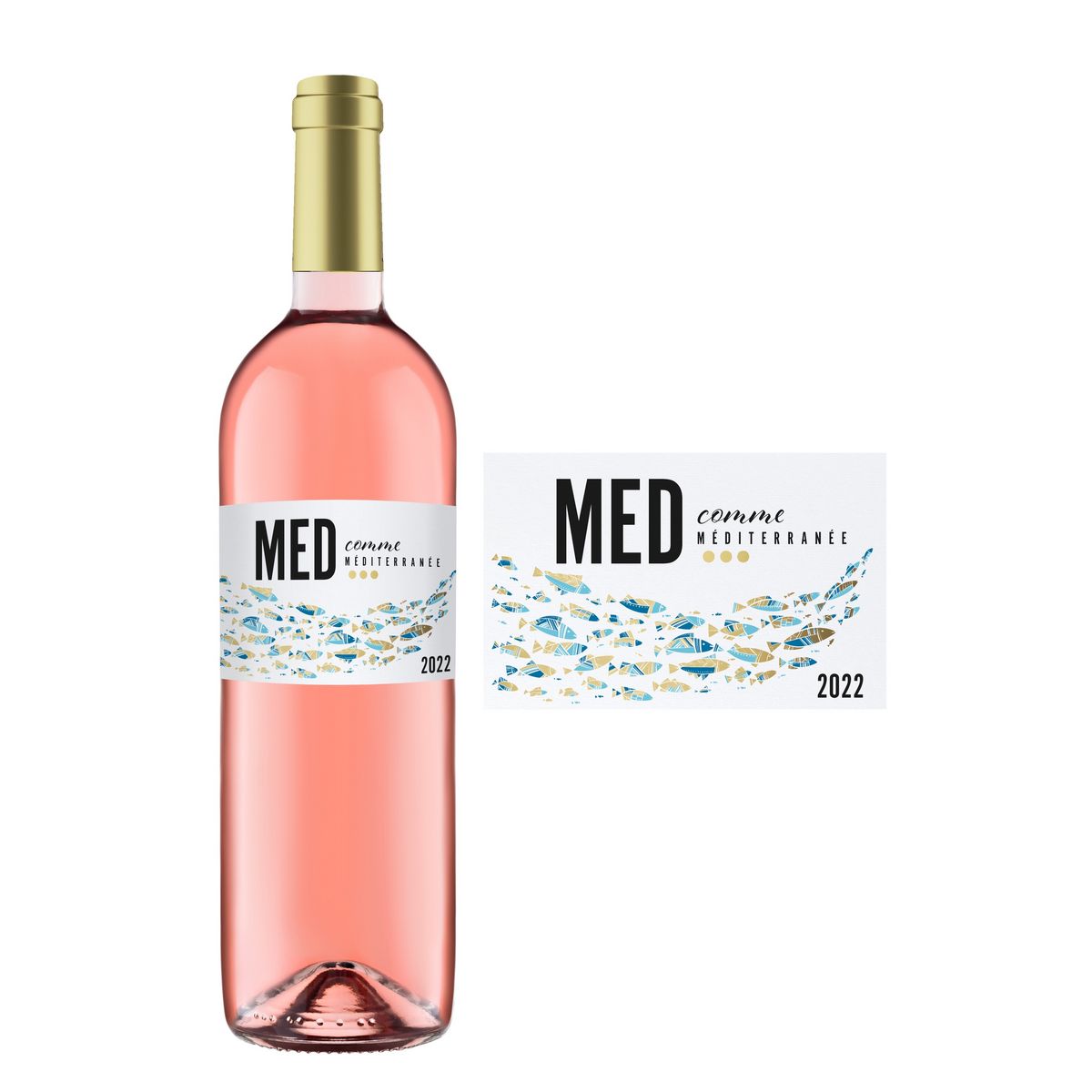 IGP Med comme Méditerranée rosé 75cl
