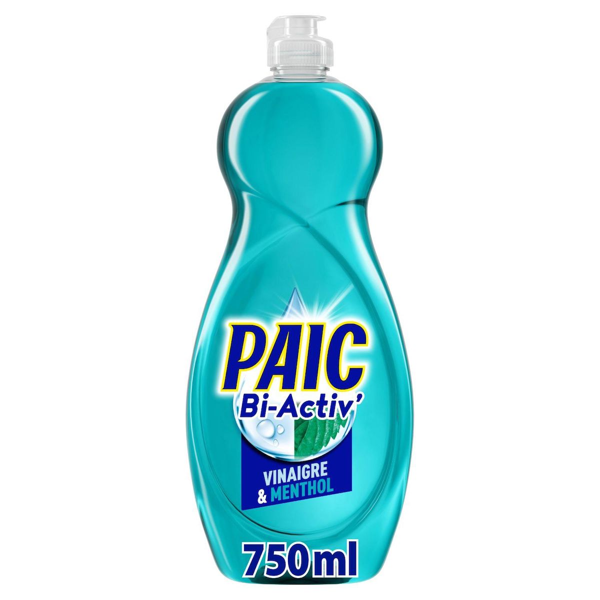 PAIC Liquide vaisselle 2en1 vinaigre menthol 750ml