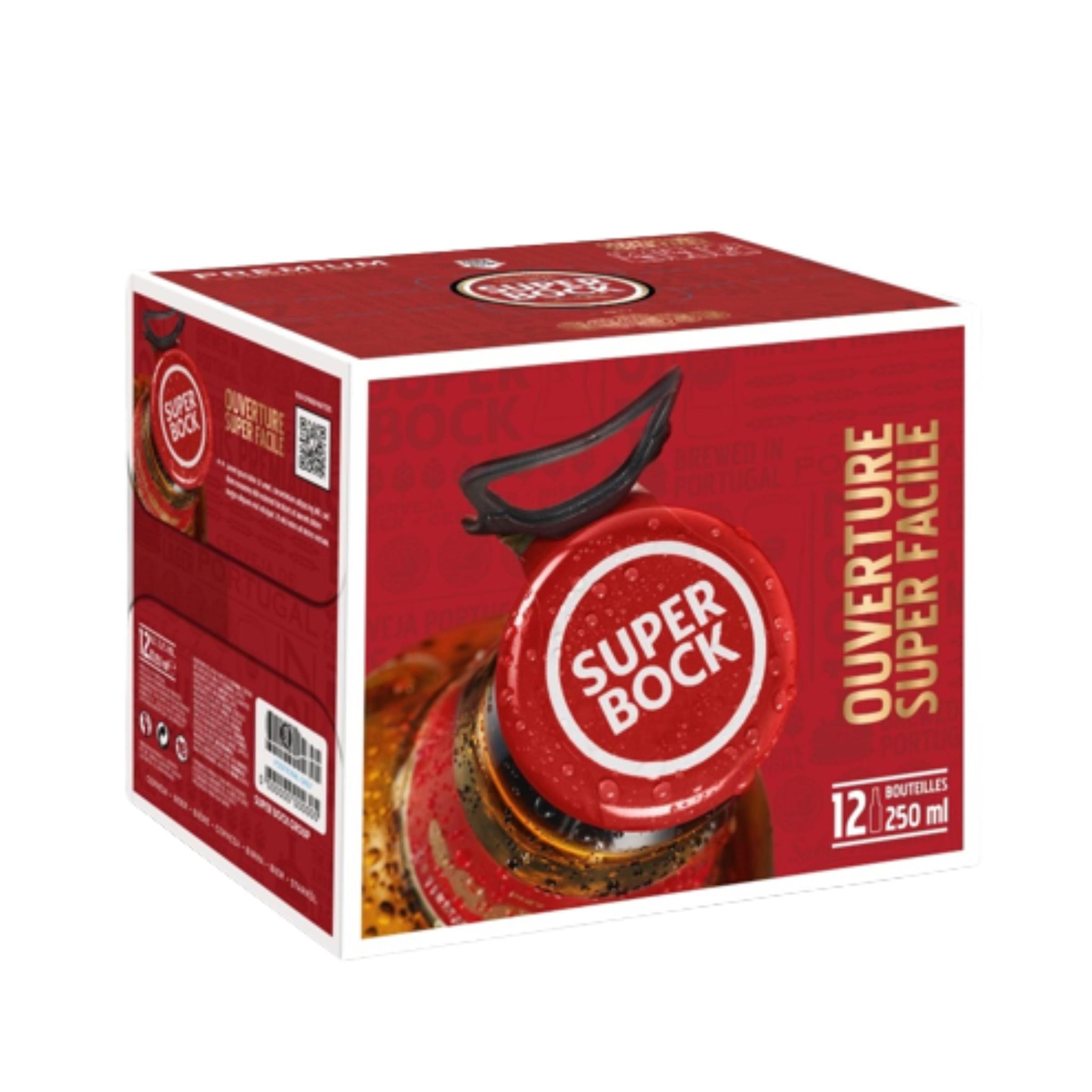 SUPER BOCK Bière blonde 5.2% 12x25cl