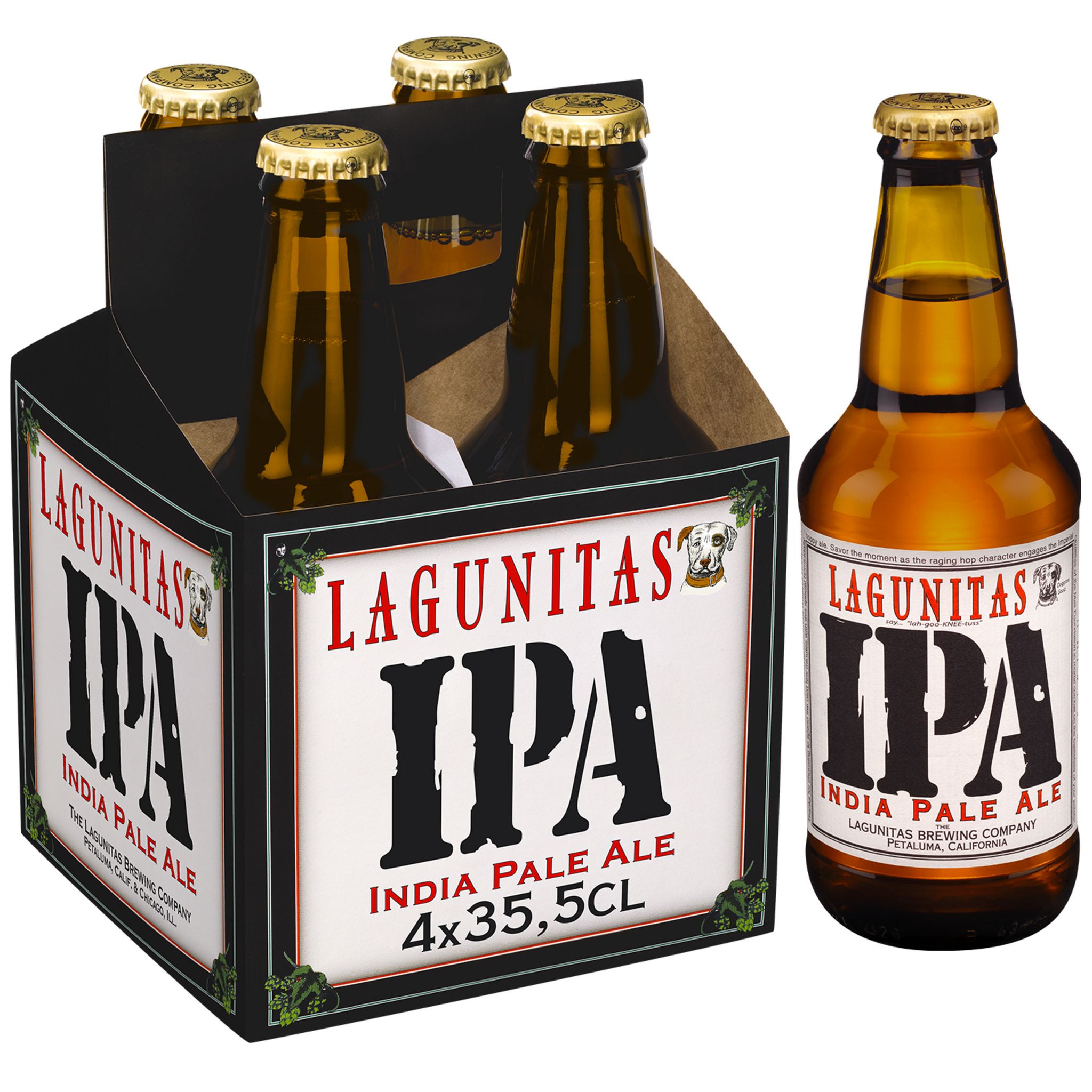 LAGUNITAS Bière blonde IPA 6.2% bouteille 4x35.5cl